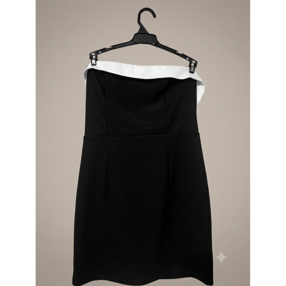 Altar'd State Womens Black Minidress With White Bow Sleeveless XL DS2111995